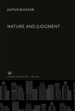 Nature and Judgment - Buchler, Justus