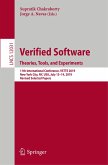 Verified Software. Theories, Tools, and Experiments