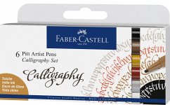 Faber-Castell Tuschestifte Pitt Artist Pens Calligraphy, 6er Set