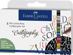 Faber-Castell Tuschestifte Pitt Artist Pens Calligraphy, 8er Set