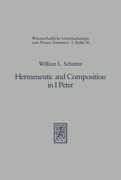 Cover Hermeneutic and Composition in I Peter (eBook, PDF)