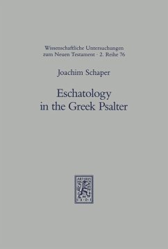Cover Eschatology in the Greek Psalter (eBook, PDF)