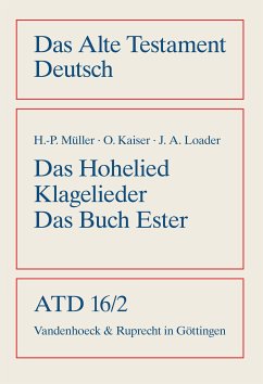 Das Hohe Lied, Klagelieder, Das Buch Ester (eBook, PDF) - Kaiser, Otto