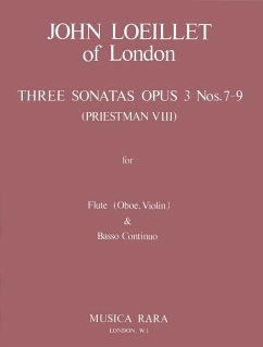 Cover 3 Sonaten aus op.3 (Nr.7-9) für Flöte (Oboe, Violine) und Bc