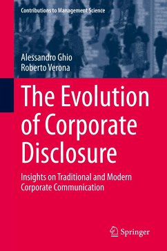 The Evolution of Corporate Disclosure - Ghio, Alessandro;Verona, Roberto