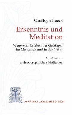 Erkenntnis und Meditation (eBook, ePUB)
