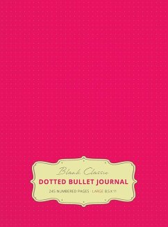 Large 8.5 x 11 Dotted Bullet Journal (Pink #17) Hardcover - 245 Numbered Pages - Blank Classic