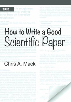 Cover How to Write a Good Scientific Paper