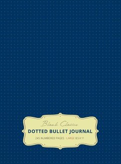 Large 8.5 x 11 Dotted Bullet Journal (Royal Blue #8) Hardcover - 245 Numbered Pages - Blank Classic