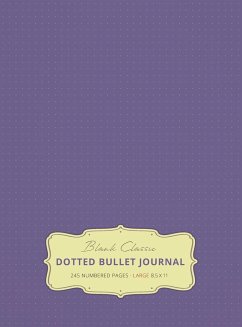 Large 8.5 x 11 Dotted Bullet Journal (Lavender #12) Hardcover - 245 Numbered Pages - Blank Classic