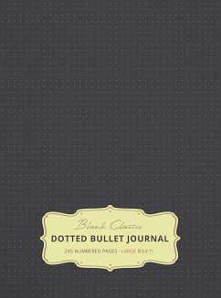 Large 8.5 x 11 Dotted Bullet Journal (Gray #2) Hardcover - 245 Numbered Pages - Blank Classic