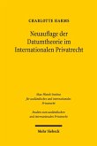 Neuauflage der Datumtheorie im Internationalen Privatrecht (eBook, PDF)