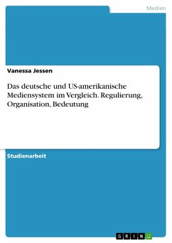 Das deutsche und US-amerikanische Mediensystem im Vergleich. Regulierung, Organisation, Bedeutung (eBook, PDF)