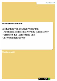 Evaluation von Teamentwicklung. Transformation formativer und summativer Verfahren auf Teamebene und Unternehmensebene (eBook, PDF)