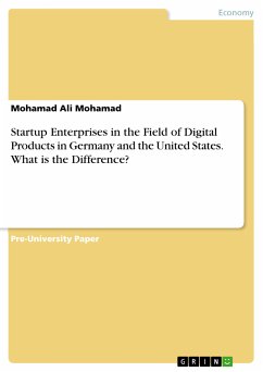 Startup Enterprises in the Field of Digital Products in Germany and the United States. What is the Difference? (eBook, PDF) - Mohamad, Mohamad Ali
