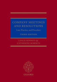 Company Meetings and Resolutions (eBook, PDF) Cover Company Meetings and Resolutions (eBook, PDF)
