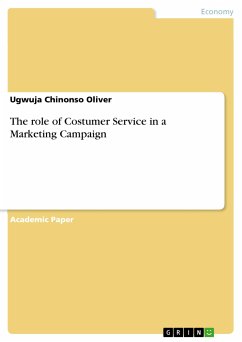 The role of Costumer Service in a Marketing Campaign (eBook, PDF) - Chinonso Oliver, Ugwuja