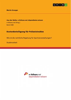 Kostenbeteiligung für Polizeieinsätze (eBook, PDF)