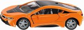 SIKU 2348 - BWM i8 LCI, Coupé, Hybrid-Sportwagen, Siku-Super, 1:50, orange/schwarz