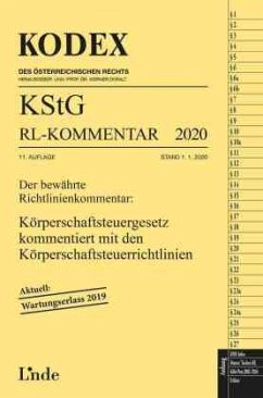 KODEX KStG RL-Kommentar 2020 (f. Österreich) - Humann, Peter;Stift, Andreas