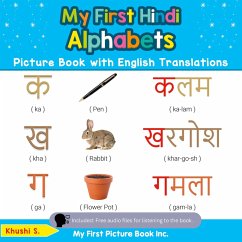 Cover My First Hindi Alphabets Picture Book with English Translations