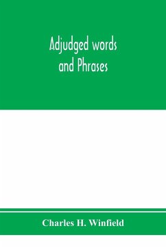Adjudged words and phrases - H. Winfield, Charles