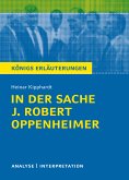 In der Sache J. Robert Oppenheimer. Königs Erläuterungen. (eBook, ePUB)