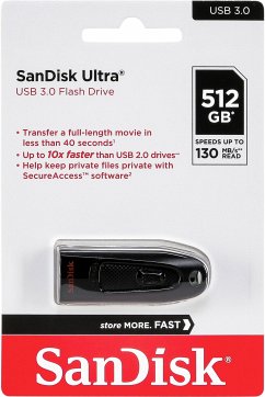 SanDisk Ultra USB 3.0 512GB up to 130MB/s SDCZ48-512G-G46