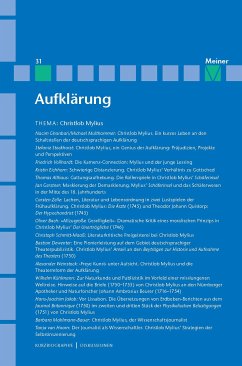 Aufklärung, Band 31: Christlob Mylius. Ein kurzes Leben an den Schaltstellen der deutschen Aufklärung (eBook, PDF)