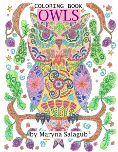 Owls coloring book - Salagub, Maryna