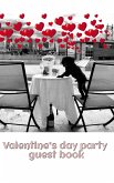 valentine's day pom doggy cuteness party blank guest book