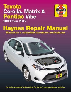Toyota Corolla 2003-19, Toyota Matrix 2003-11 & Pontiac Vibe 2003-10 - Haynes Publishing