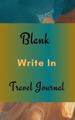 Blank Write In Travel Journal (Dark Green Brown Abstract Art Cover) - Toqeph