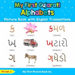 My First Gujarati Alphabets Picture Book with English Translations - J, Priyal