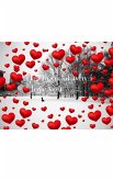 Valentine's winter wonderland red hearts creative blank book why I love you