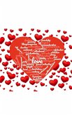 Valentine's red Hearts Creative love blank Note Book