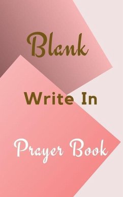 Blank Write In Prayer Book (Pink Cream Gold Abstract Cover Art) - Toqeph