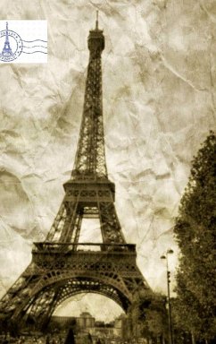 paris France Eiffel Tower Vintage creative blank journal - Huhn, Michael