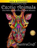 Coloring Book For Adults: Exotic Animals: Stress Relieving Animal Designs for Adults Relaxation