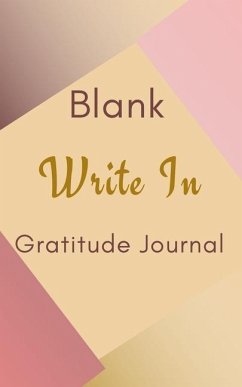 Blank Write In Gratitude Journal (Gold Brown Pink Abstract Art Cover) - Toqeph