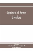 Specimens of Roman literature