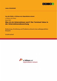 Was ist ein Unternehmen wert? Der Terminal Value in der Unternehmensbewertung (eBook, PDF)