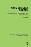 German Lyric Poetry (eBook, ePUB)
