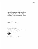Resolutions and Decisions Adopted by the General Assembly During its Twenty-Ninth Special Session (eBook, PDF)