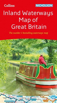 Collins Nicholson Inland Waterways Map of Great Britain - Collins Maps