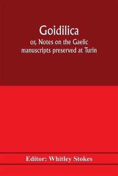 Goidilica; or, Notes on the Gaelic manuscripts preserved at Turin, Milan, Berne, Leyden, the monastery of S. Paul, Carinthia, and Cambridge, with eight hymns from the Liber hymnorum, and the Old-Irish notes in the Book of Armagh