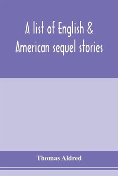 Cover A list of English & American sequel stories