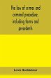 The law of crimes and criminal... - Bild 1