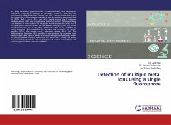 Detection of multiple metal ions using a single fluorophore