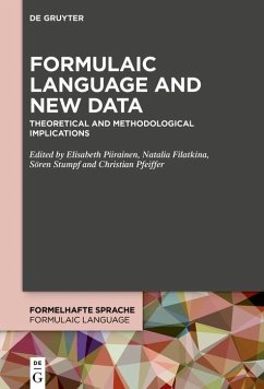 Formulaic Language and New Data (eBook, ePUB)